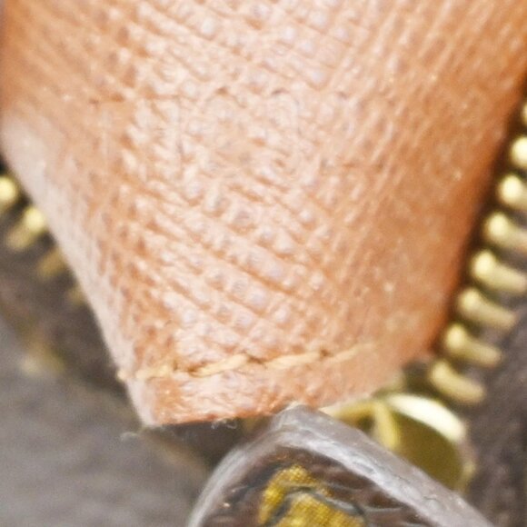 LOUIS VUITTON Trousse Demi Ronde Pouch Monogram Leather Brown M47520 68KB527 - Picture 14 of 14